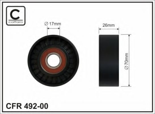 70x17x26 Ролик паска приводного Chevrolet /Opel Insignia 08-