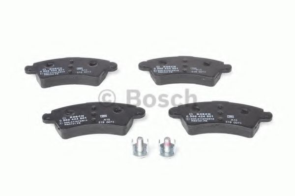 BOSCH - 0 986 424 801 - Гальмівні колодки пер.Peugeot 206 1.6-2.0 99-