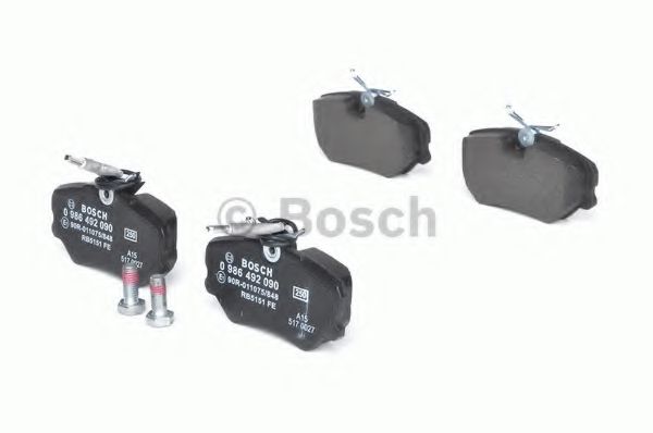BOSCH - 0 986 492 090 - Торм колодки дисковые (пр-во Bosch)