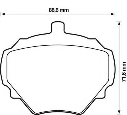 Колодки зад. Land Rover