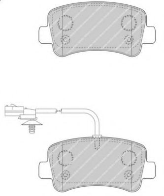 FERODO - FVR4348 - Гальмівні колодки дискові зад. Opel Movano Renault Master III 2.3Dci/2.3Cdti 05.10-