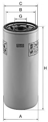 MANN-FILTER - W 1223 - Фільтр масляний Hitachi W1223 (вр-во MANN)