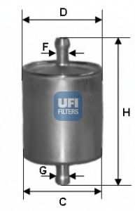 UFI - 31.760.00 - Фільтр паливний