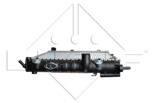 NRF - 55351 - Радіатор охолодження Opel Astra G, Zafira A  2.0-2.2 DTI  02-