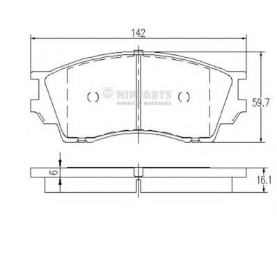 Колодки перед. Mazda Xedos-9 93-