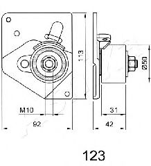ASHIKA - 45-01-123 - Ролик модуля натягувача ременя