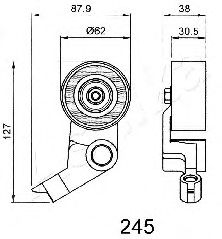 ASHIKA - 45-02-245 - Ролик паска приводного Toyota Avensis/RAV 4 2.0D 99-