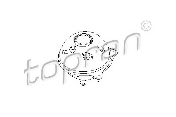 TOPRAN - 104 049 - Бачок компенсаційний VW T4 A 1,8-2,8 9/90-