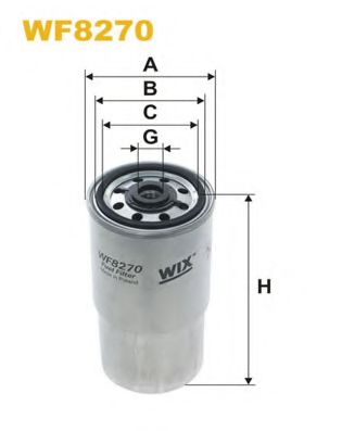 WIX FILTERS - WF8270 - Фільтр паливний  Bmw 318/525/530/725/730 Diesel