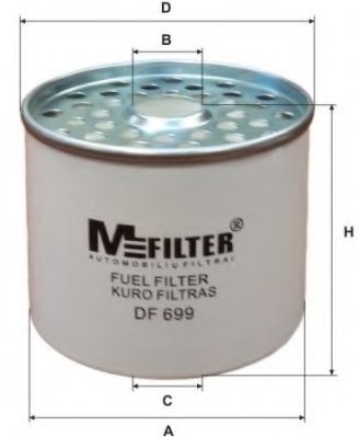 MFILTER - DF 699 - Фильтр топл. дизель CITROEN JUMPER, PEUGEOT BOXER (пр-во M-Filter)