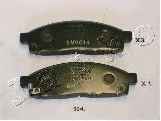 JAPKO - 50504 - 50504 JAPKO-Колодки гальмівні дискові передні