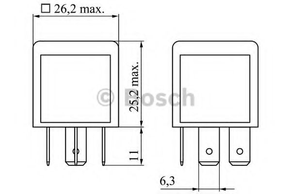 BOSCH - 0 986 332 030 - Реле паливного насосу Opel Combo 1.3 CDTI 04-12