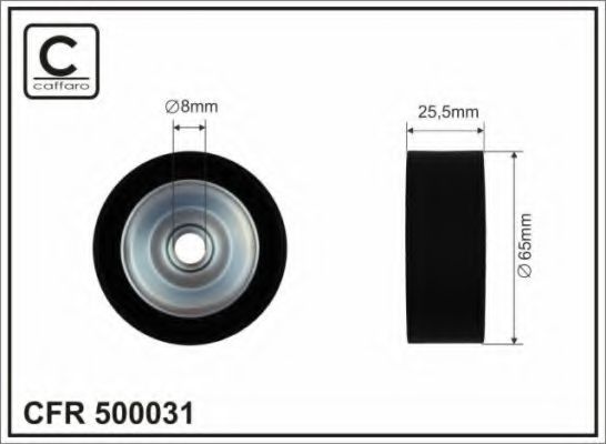 65x17x25,5 Ролик паска приводного Chevrolet /Opel Insignia 2008-