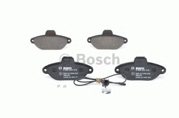 BOSCH - 0 986 424 379 - Гальмівні колодки дискові перед. Fiat Panda 1.2 07-/ 500 1.2 07-