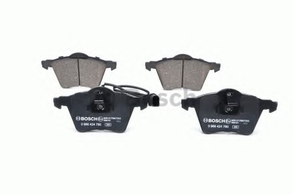 BOSCH - 0 986 424 780 - Гальмівні колодки дискові перед. Ford Galaxy/Seat Alhambra/VW Sharan, (1.8-2.8),  95-10