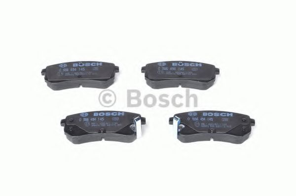 BOSCH - 0 986 494 145 - Гальмівні колодки дискові HYUNDAI i10, Kia Picanto Rear