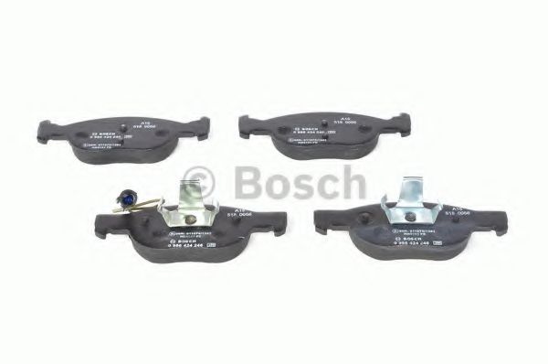 BOSCH - 0 986 424 246 - К-кт перед. гальм. колодок. Fiat Brava/Bravo 1.6I 16V, 1.8I 16V, 1.9TD 95.10- +ABS