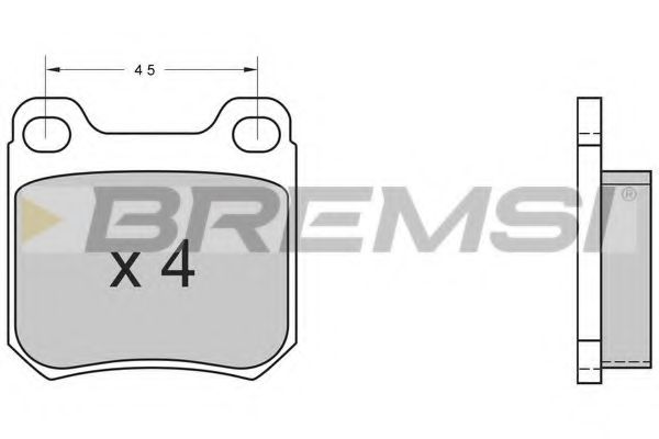 BREMSI - BP2368 - Тормозные колодки зад. Opel Vectra B/Omega B 94-03 (ATE)