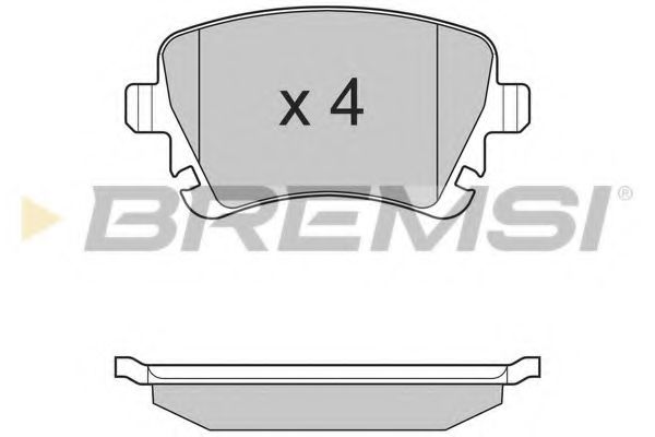 BREMSI - BP3130 - Тормозные колодки зад Caddy III/Golf V/Audi A4 03-