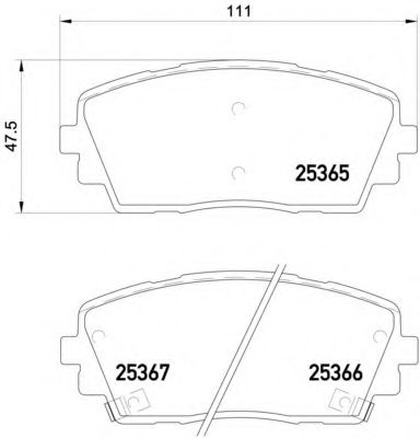 BREMBO - P 30 053 - Гальмівні колодки дискові