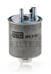 MANN-FILTER - WK 918/1 - Фільтр паливний (без датч.води) Renault Kangoo II 1.5dCi 02/08-, Laguna III 1.5/2.0 dCi 10/07-, Twingo II 1.5 dCi 06/07-