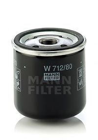 MANN-FILTER - W 712/80 - Фільтр масляний Ford Fiesta 1.25I/1.4I 16V 95-/Volvo S40 04-
