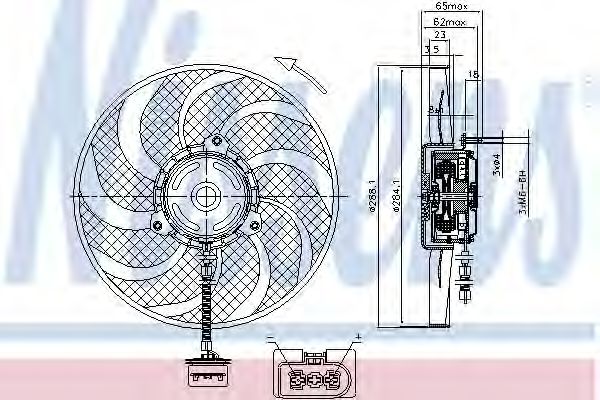 NISSENS - 85541 - Вентилятор радіатора