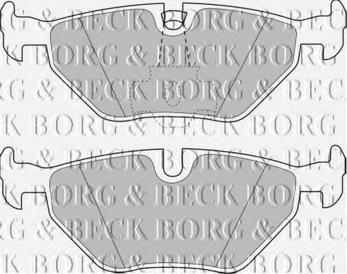 BORG & BECK - BBP1591 - BBP1591 BORG & BECK - Гальмівні колодки до дисків
