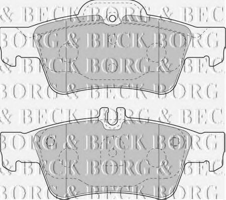 BORG & BECK - BBP1798 - BBP1798 BORG & BECK - Гальмівні колодки до дисків
