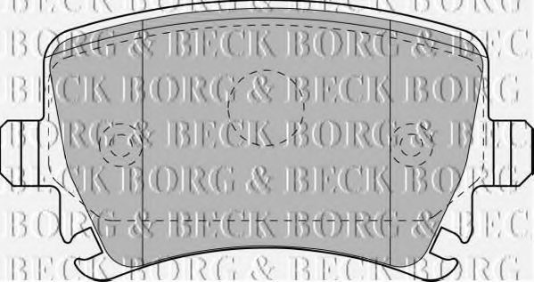 BORG & BECK - BBP1877 - BBP1877 BORG & BECK - Гальмівні колодки до дисків