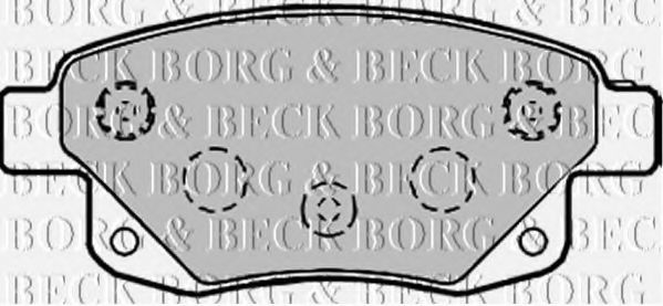 BORG & BECK - BBP1966 - BBP1966 BORG & BECK - Гальмівні колодки до дисків