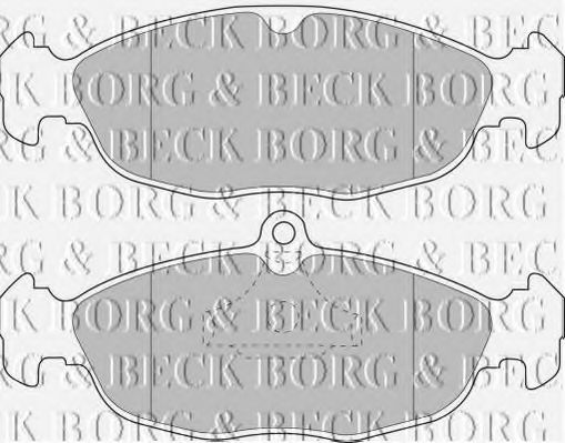 BORG & BECK - BBP1424 - BBP1424 BORG & BECK - Гальмівні колодки до дисків