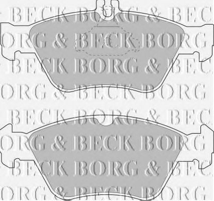 BORG & BECK - BBP1454 - BBP1454 BORG & BECK - Гальмівні колодки до дисків