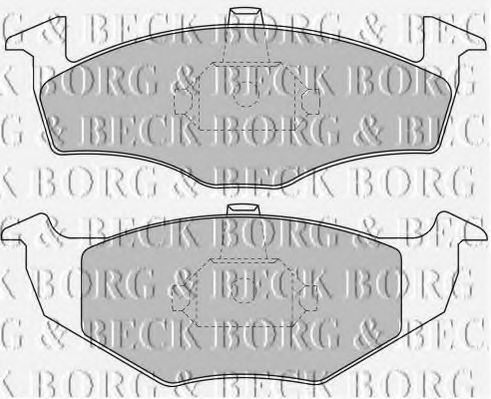 BORG & BECK - BBP1471 - BBP1471 BORG & BECK - Гальмівні колодки до дисків