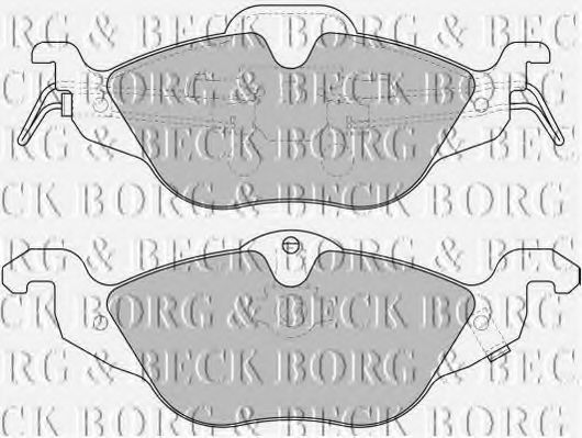 BORG & BECK - BBP1563 - BBP1563 BORG & BECK - Гальмівні колодки до дисків