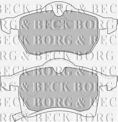 BORG & BECK - BBP1612 - BBP1612 BORG & BECK - Гальмівні колодки до дисків
