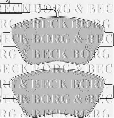 BORG & BECK - BBP1716 - BBP1716 BORG & BECK - Гальмівні колодки до дисків