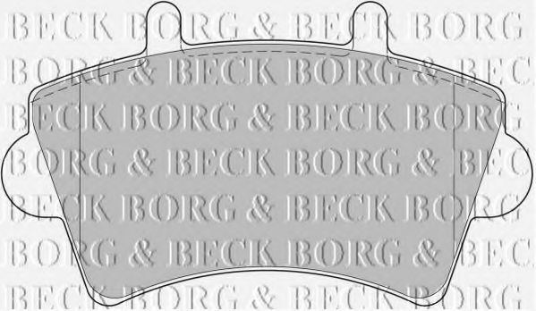 BORG & BECK - BBP1746 - BBP1746 BORG & BECK - Гальмівні колодки до дисків