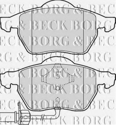 BORG & BECK - BBP1766 - BBP1766 BORG & BECK - Гальмівні колодки до дисків