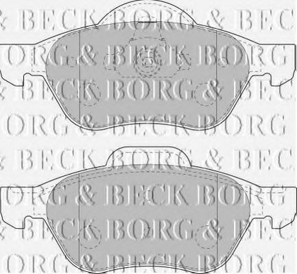 BORG & BECK - BBP1806 - BBP1806 BORG & BECK - Гальмівні колодки до дисків