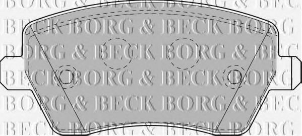BORG & BECK - BBP1807 - BBP1807 BORG & BECK - Гальмівні колодки до дисків