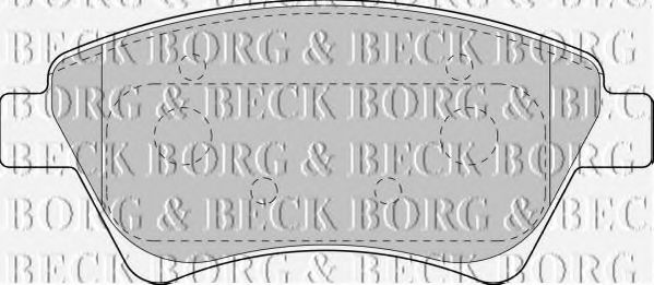 BORG & BECK - BBP1821 - BBP1821 BORG & BECK - Гальмівні колодки до дисків