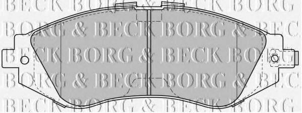BORG & BECK - BBP1881 - BBP1881 BORG & BECK - Гальмівні колодки до дисків