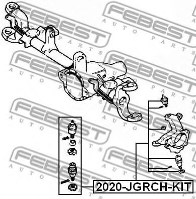 FEBEST - 2020-JGRCH-KIT - Опора шаровая (Пр-во FEBEST)