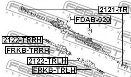 FEBEST - 2121-TR - НАКОНЕЧНИК РУЛЕВОЙ FORD TRANSIT TT9 2006-