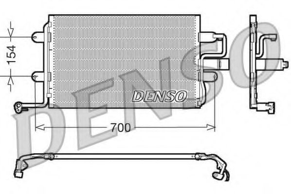 DENSO - DCN32017 - Конденсатор кондицiонера VAG A3/TT/Octavia/Superb/Bora/Caddy/Golf/Jetta/Passat "1,2-3,6 "93-15