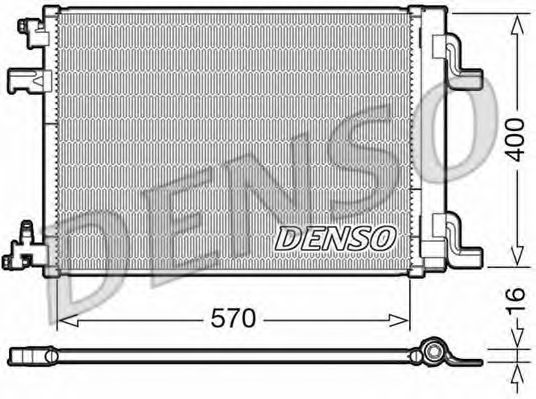 DENSO - DCN20001 - Радіатор кондиціонера Chevrolet Cruze, Orlando; Opel Astra J, Zafira C 1.3D-2.0D 05.09-