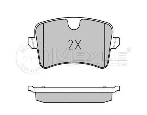 MEYLE - 025 246 0617/W - Дискові гальмівні колодки зад.  Audi A6/A6/S6 IV (4G2,C7) 10-