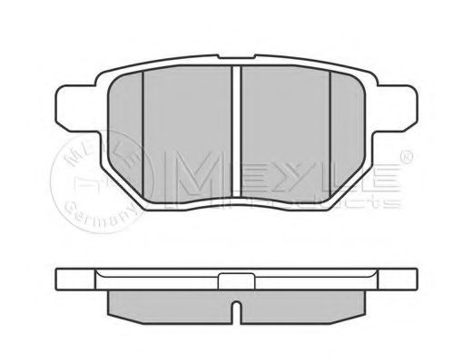 Гальмівні колодки задні Toyota Corolla/Auris/Yaris 1.0i-2.2D 01.07-