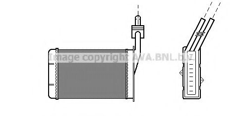 AVA QUALITY COOLING - RT6101 - Радиатор отопителя R21 ALL MT/AT 86-95 (LHD) (Ava)